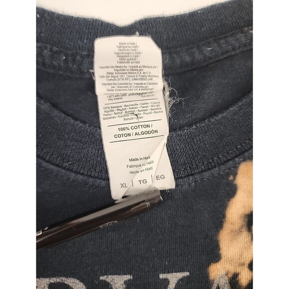 Nirvana Upcycled Reverse Bleach Dye T Shirt Grunge Alt Indie Punk | Size XL - Picture 5 of 7